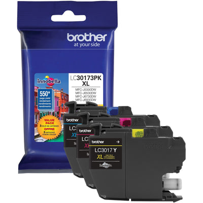 Brother Innobella Original High Yield Inkjet Ink Cartridge - Cyan, Magenta, Yellow - 3 / Pack — view 1
