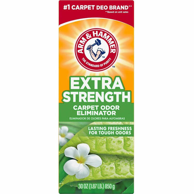 Church & Dwight Arm & Hammer Extra-Strength Carpet Odor Eliminator, White, 6 / Carton, CDC3320011538