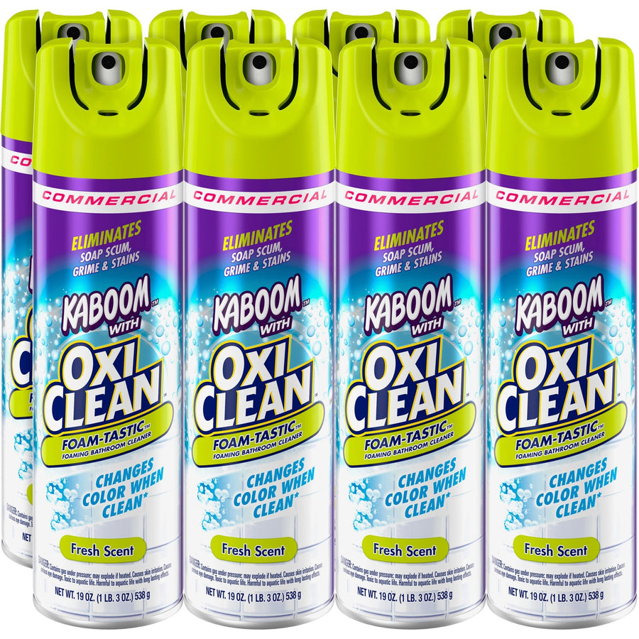 Kaboom Foam-Tastic Bathroom Cleaner, Clear, Scrub-free, 8 / Carton, CDC5703700071CT