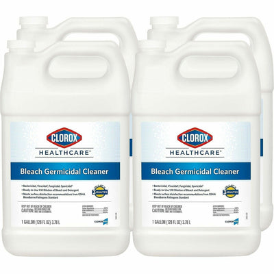 The Clorox Company Clorox Healthcare Bleach Germicidal Cleaner Refill, White, 4 / Carton, CLO68978CT