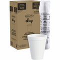 Dart Container J Cup 10 oz Insulated Foam Cups, White, 40 / Carton, DCC10J10CT