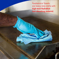 Kimberly-Clark Wypall Critical Clean High Capacity Heavy Duty Foodservice Cloths, Blue, 300 / Carton, KCC05927