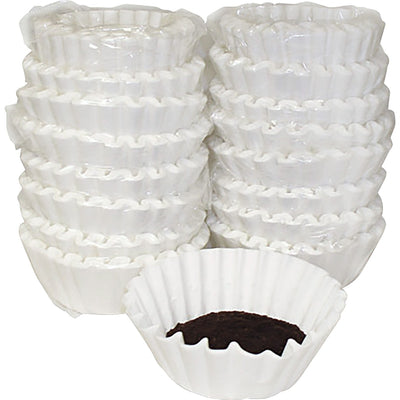 Melitta Basket-style Coffeemaker Coffee Filters, White, 800 / Carton, MLA620014