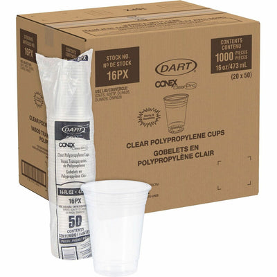 Dart Container Solo Conex 16 oz ClearPro Cold Cups, 20 / Carton, SCC16PX