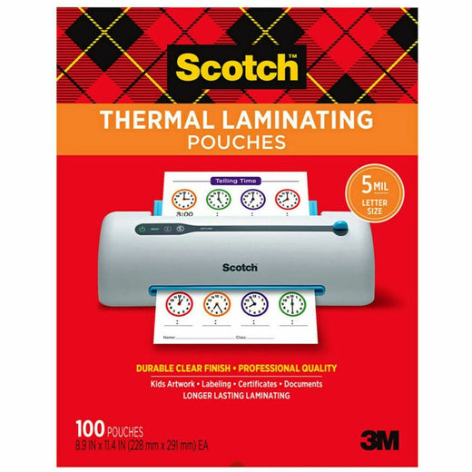 Scotch Thermal Laminating Pouches, 1 Pack