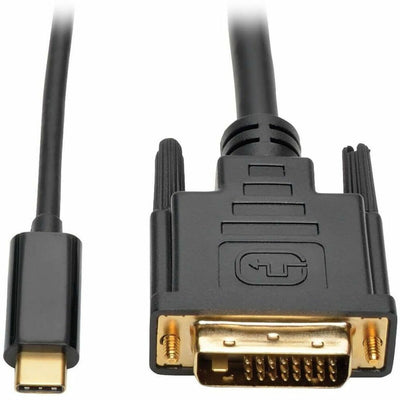 Eaton Tripp Lite series USB C to DVI Adapter Cable (M/M), 1920 x 1080 (1080p), 6 ft, Black, TRPU444006D
