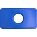 Genuine Joe 23-Gallon Recycling Bin Cutout Lid, Blue, GJO98219