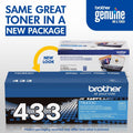 Brother TN433C Original High Yield Laser Toner Cartridge - Cyan -, BRTTN433C