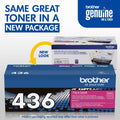 Brother TN436M Original Laser Toner Cartridge - Magenta -, BRTTN436M