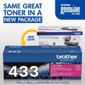 Brother TN433M Original High Yield Laser Toner Cartridge - Magenta -, BRTTN433M