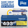 Brother TN433Y Original High Yield Laser Toner Cartridge - Yellow -, BRTTN433Y
