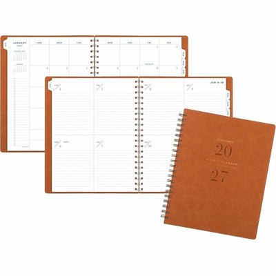 ACCO At-A-Glance Signature Collection Planner, Brown, 8 1/2", AAGYP90509
