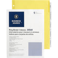Business Source Buff Stock Ring Binder Indexes, 50 / Box, BSN20068BX