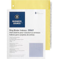 Business Source Buff Stock Ring Binder Indexes, Clear, 50 / Box, BSN20069BX