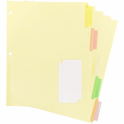 Business Source Insertable Tab Ring Binder Indexes, Multicolor, 50 / Box — view 1