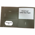 Business Source Letter Portfolio, Gray, 8 1/2" Width x 11" Length, 1 Box, BSN78553