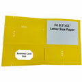 Business Source Letter Portfolio, Yellow, 8 1/2" Width x 11" Length, 1 Box, BSN78556