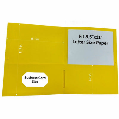 Business Source Letter Portfolio, Yellow, 8 1/2" Width x 11" Length, 1 Box, BSN78556