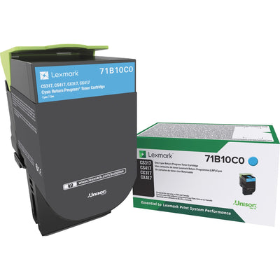 Xerox Lexmark Unison Original Laser Toner Cartridge - Cyan -, LEX71B10C0