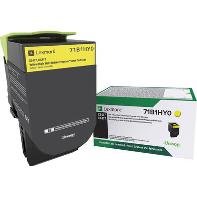 Xerox Lexmark Unison Original High Yield Laser Toner Cartridge - Yellow -, LEX71B1HY0