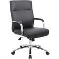 Norstar Office Boss Conf Chair, Black, BOPB696CBK