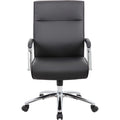 Norstar Office Boss Conf Chair, Black, BOPB696CBK