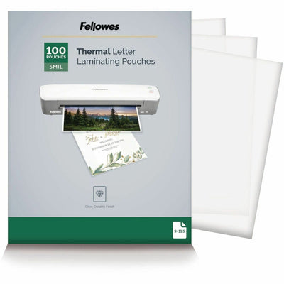 Fellowes Letter-Size Thermal Laminating Pouches, Clear, 1 Pack, FEL5743501