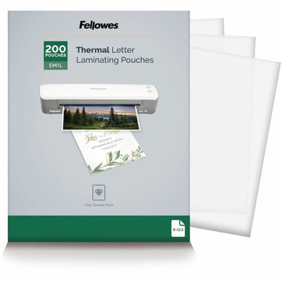Fellowes Letter-Size Thermal Laminating Pouches, Clear, 1 Pack, FEL5743601