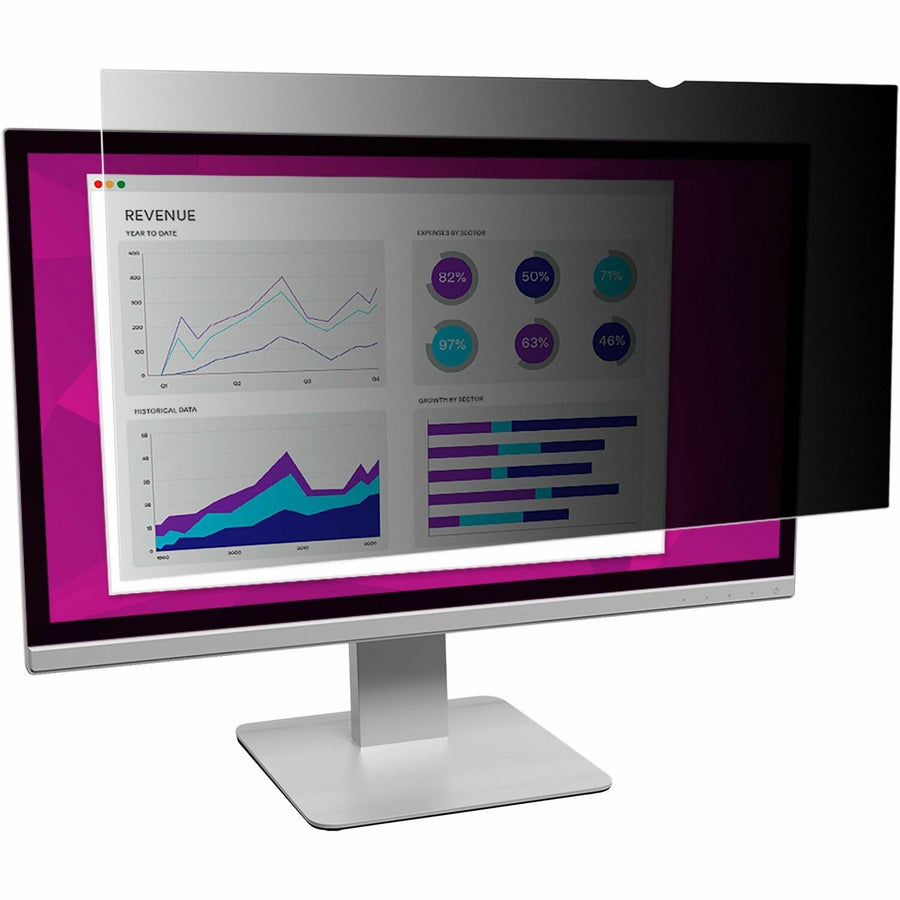 3M High Clarity Privacy Filter, 20.44" x 12.75", Glossy, MMMHC240W1B