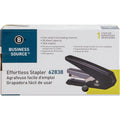Business Source Full Strip Flat-Clinch Stapler, Black, BSN62838