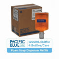 Georgia Pacific . Pacific Blue Ultra Gentle Foam Hand Soap Manual Dispenser Refills, Orange, 4 / Carton, GPC43715