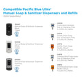 Georgia Pacific . Pacific Blue Ultra Foaming Hand Soap/Hand Sanitizer Wall-Mounted Manual Dispenser, White, GPC53058