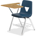 Lorell Writing Tablet Arm Student Desks, Oak, 2 / Carton, LLR99915