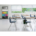Lorell Writing Tablet Arm Student Desks, Oak, 2 / Carton, LLR99915