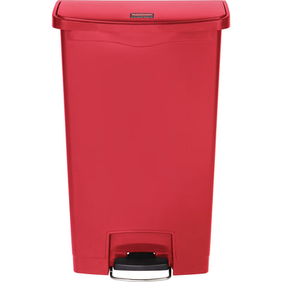 Rubbermaid Commercial Slim Jim 18-gal Step-On Container, Red, RCP1883568