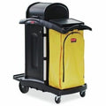 Rubbermaid Commercial 34 Gal Vinyl Bag for High Capacity Janitorial Cleaning Carts, Yellow, RCP1966881