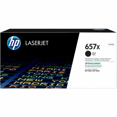 HP 657X (CF470X) Original High Yield Laser Toner Cartridge - Black -, HEWCF470X