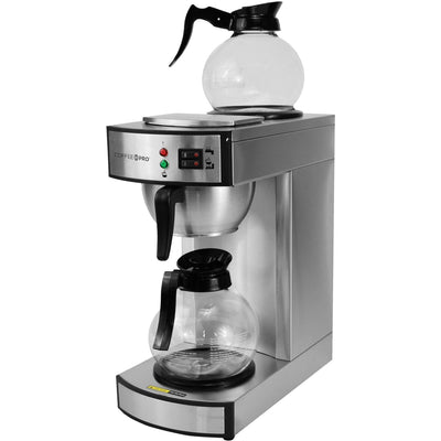RDI-USA Coffee Pro Twin Warmer Institutional Coffee Maker, Stainless Steel, CFPCPRLG2