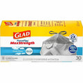 The Clorox Glad ForceFlex MaxStrength X-Large Kitchen Drawstring Trash Bags, Gray, CLO78913
