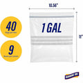 Genuine Joe Food Storage Bags, Clear, 40 / Box, GJO11574