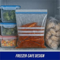 Genuine Joe Food Storage Bags, Clear, 40 / Box, GJO11574