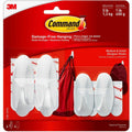 3M Command Small/Medium Designer Hook Value Pack, White, 4 / Pack, MMM170812VPES