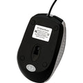 Verbatim America Corded Notebook Optical Mouse - White, Silver, VER99741