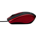 Verbatim America Corded Notebook Optical Mouse - White, Red, VER99742