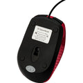 Verbatim America Corded Notebook Optical Mouse - White, Red, VER99742