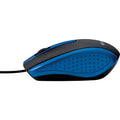 Verbatim America Corded Notebook Optical Mouse - Blue, VER99743