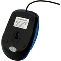 Verbatim America Corded Notebook Optical Mouse - Blue, VER99743