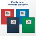 Avery Letter Pocket Folder, Light Blue, 8 1/2" Width x 11" Length, 5 / Carton, AVE47986CT