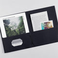 Avery Letter Pocket Folder, Black, 8 1/2" Width x 11" Length, 5 / Carton, AVE47988CT