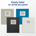 Avery Letter Pocket Folder, Black, 8 1/2" Width x 11" Length, 5 / Carton, AVE47988CT
